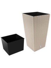 Садовое кашпо для цветов RATO SQUARE DRTS325-7529U мокко 2 предмета 21 и 49л
