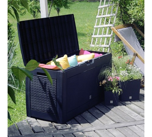 Ящик садовый для хранения Prosperplast BOXE RATO MBR310-S433, цвет антрацит