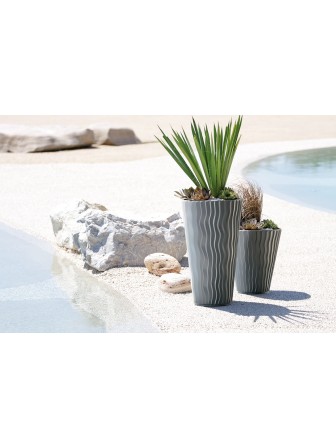 Садовое кашпо для цветов SANDY SLIM DPSP400-7529U мокко 2 предмета 18 и 45 л