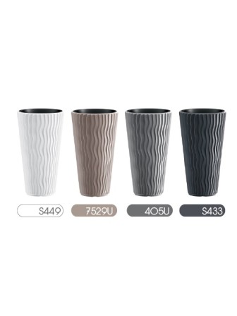 Садовое кашпо для цветов SANDY SLIM DPSP400-7529U мокко 2 предмета 18 и 45 л