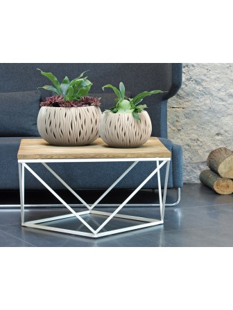 Садовое кашпо для цветов SANDY BOWL DSK370-405U серый 2 предмета 9 л