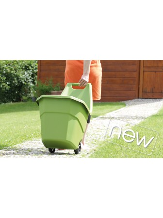 Тачка садовая Prosperplast LOAD & GO оливковый 55 л, пластик