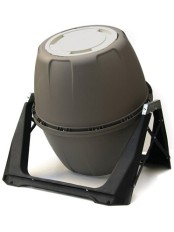 Вращающийся компостер Helex H818 180 л серый