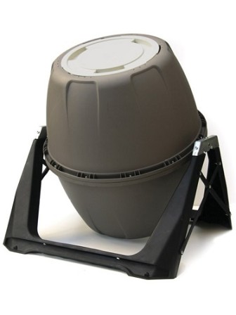 Вращающийся компостер Helex H818 180 л серый