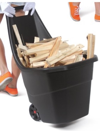 Тачка садовая Prosperplast LOAD & GO черный 55 л, пластик