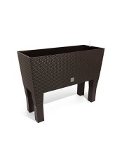 Садовое кашпо для цветов с автополивом RATO CASE HIGH DRTC800H-440U венге 2 предмета 72 л