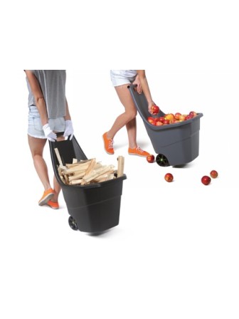 Тачка садовая Prosperplast LOAD & GO черный 55 л, пластик