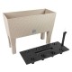 Садовое кашпо для цветов с автополивом RATO CASE HIGH DRTC800H-7529U мокко 2 предмета 72 л