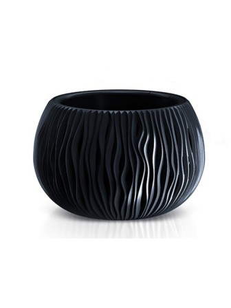 Садовое кашпо для цветов SANDY BOWL DSK370-S433 антрацит 2 предмета 9 л