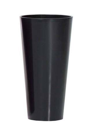 Садовое кашпо для цветов TUBUS SLIM SHINE DTUS400S-S433 антрацит 2 предмета 35 и 64 л