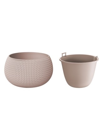Садовое кашпо для цветов SPLOFY BOWL DKSP370-7529U мокко 2 предмета 9 л