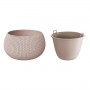 Садовое кашпо для цветов SPLOFY BOWL DKSP370-7529U мокко 2 предмета 9 л