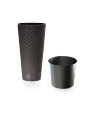 Садовое кашпо для цветов RATO TUBUS DRTUS300-440U венге 2 предмета 15 и 27 л