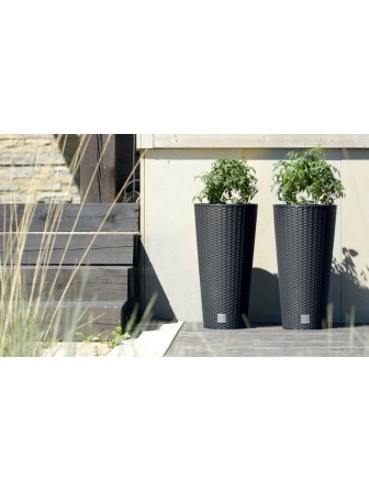 Садовое кашпо для цветов RATO TUBUS DRTUS300-7529U мокко 2 предмета 15 и 27 л