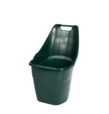 Садовая тележка Helex H9018, серая, 55 л, двухколесная, пластиковая