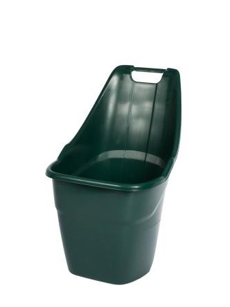 Садовая тележка Helex H9018, серая, 55 л, двухколесная, пластиковая