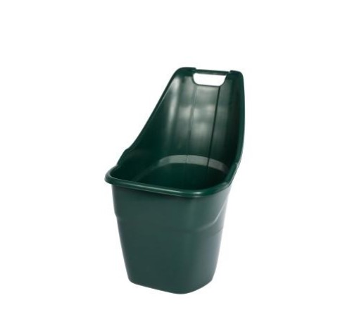 Садовая тележка Helex H9018, серая, 55 л, двухколесная, пластиковая