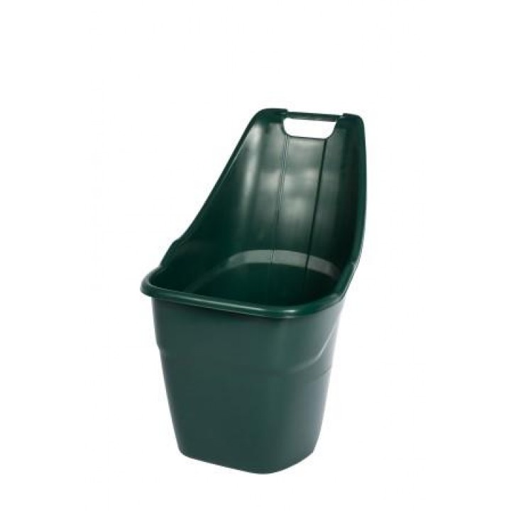 Садовая тележка Helex H9018, серая, 55 л, двухколесная, пластиковая