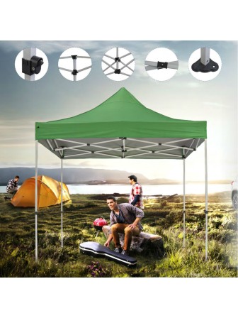 Шатер-гармошка быстросборный, тент палатка Helex 4220 зеленый 4 кв./м