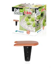 Бордюр для клумбы или сада Prosperplast IPAK1-R624 Palisada терракотовый, 380 см