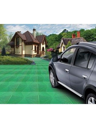 Плитка для садовых дорожек Helex 40х40х1,8 (6 шт) зеленая