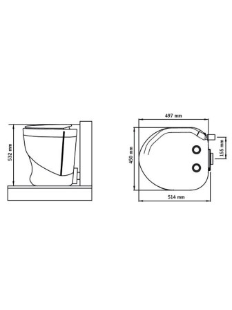 Биотуалет компостирующий Separett Weekend 7011 серый