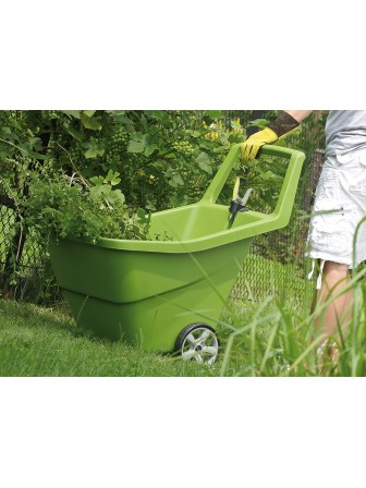 Тачка садовая Prosperplast LOAD & GO III оливковый 95 л, пластик