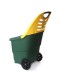 Садовая тележка Helex H808, зеленая/желтая 65 л, двухколесная, пластиковая