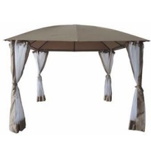 Садовый шатер беседка из полиэстера Green Glade 1067 с москитными сетками, 9 кв.м
