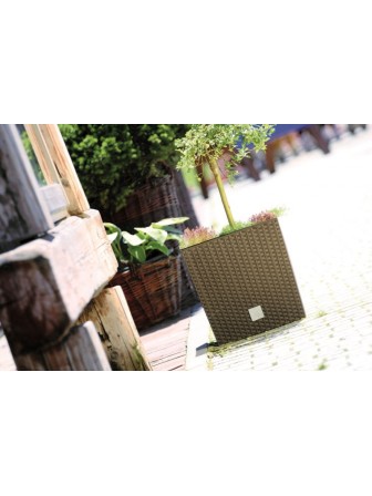 Садовое кашпо для цветов RATO LOW DRTS325L-S433 антрацит 2 предмета 21 и 32 л