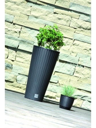 Садовое кашпо для цветов RATO TUBUS DRTUS400-440U венге 2 предмета 35 и 64 л