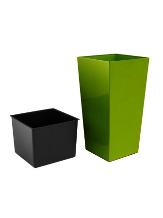 Садовое кашпо для цветов URBI SQUARE DURS325-370U оливковый 2 предмета 21 и 49 л