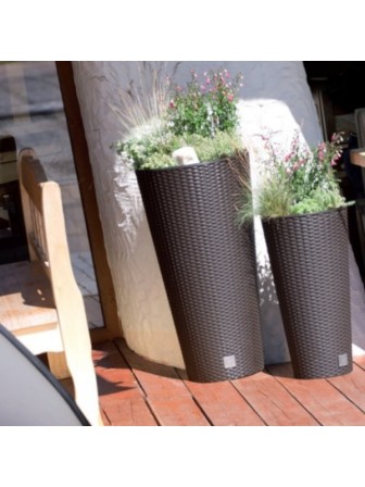 Садовое кашпо для цветов RATO TUBUS DRTUS400-440U венге 2 предмета 35 и 64 л