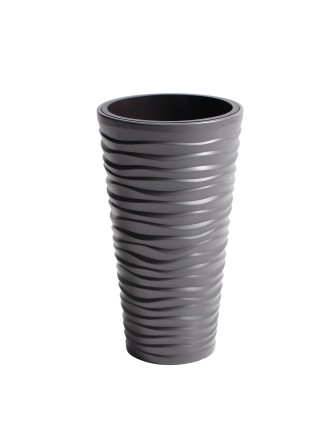 Садовое кашпо для цветов SAND SLIM DPSA400-405U серый 2 предмета 18 и 45 л