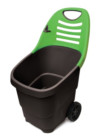 Садовая тележка Helex H810, черный/зеленый 65 л, двухколесная, пластик