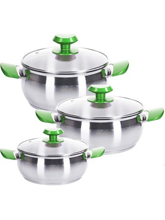 Набор из 3-х кастрюль MAYER & BOCH 80273, нержавеющая сталь