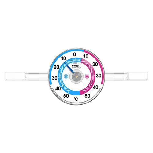 Термометр оконный биметаллический на липучках RST 02094