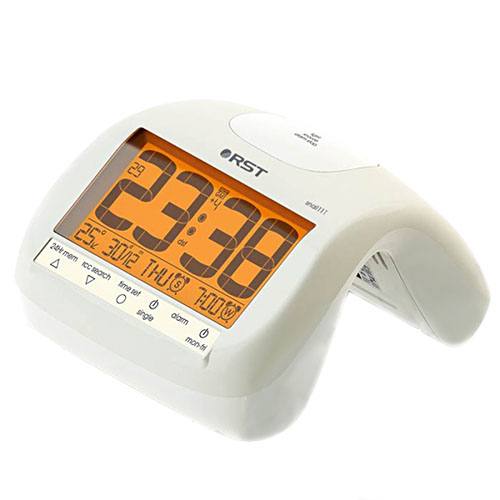 Радиоконтролируемые часы с будильником RST 88111, цвет "слоновая кость"