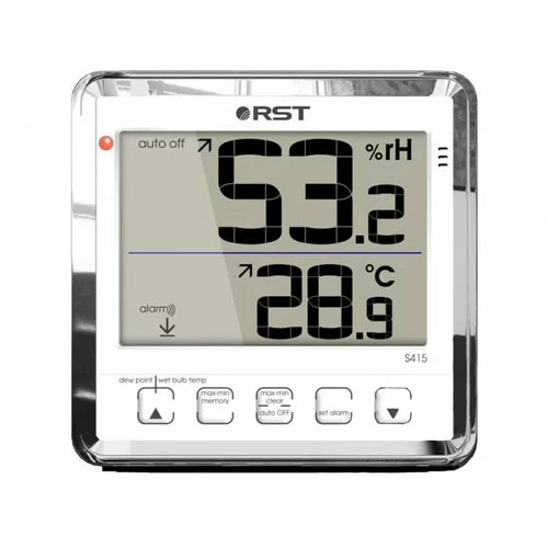 Цифровой термогигрометр RST 02415 с большим дисплеем, белый корпус