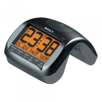 Радиоконтролируемые часы с будильником RST 88117, цвет "графит"