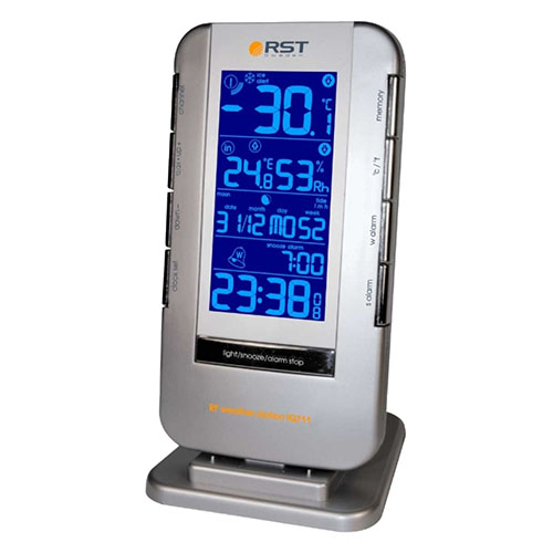 Термометр цифровой RST 02711 с радиодатчиком, часы, гигрометр
