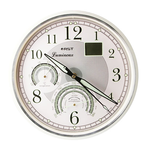 Часы настенные, метеостанция RST 77746 (часы, барометр, термометр, дата)