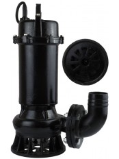 Насос фекальный (крыльчатка) LEO 50WQD10-10-0.75 (1100Вт, 26м3/ч, H-19м, d патрубка 50мм, примеси до 20%, до 15мм)