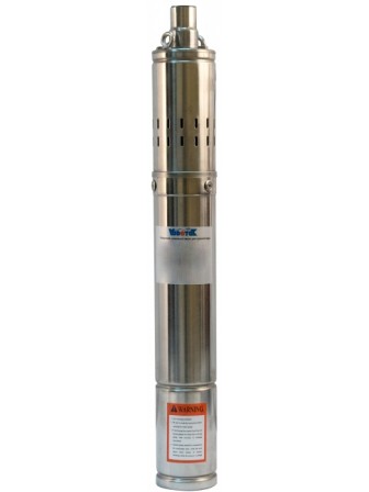 Насос погруж. винтовой Vodotok 3QGD 1.5-90-0.55, (d-75мм, 550Вт, 25 л/мин, H-90м, d отв.1", кабель 12м, примеси до 0,25%)