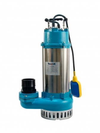 Насос фекальный Vodotok V2200F, (2200Вт, 700л/мин, Н-17м, примеси до 15 мм, d вых.отв.75мм, кабель 6м).