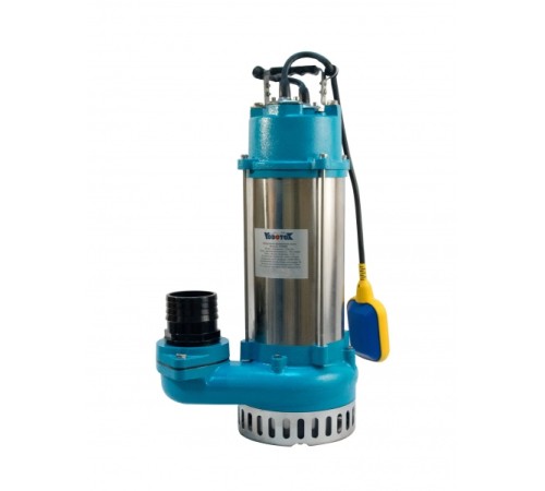 Насос фекальный Vodotok V2200F, (2200Вт, 700л/мин, Н-17м, примеси до 15 мм, d вых.отв.75мм, кабель 6м).