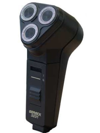 Электробритва Бердск 3231 от сети, 3 бреющие плавающие головки