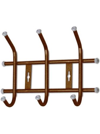 Вешалка настенная в прихожую Ника ВНТ3 (3 крючка, 276х215мм) цвет-медный антик