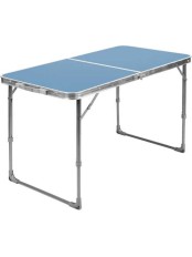 Стол складной туристический влагостойкий Ника ССТ-3, 2 положения высоты, столешница голубая