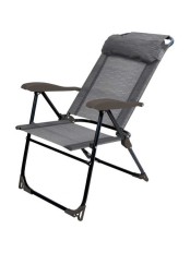 Кресло шезлонг складное для дачи Ника КШ2 Венге, с подстаканником